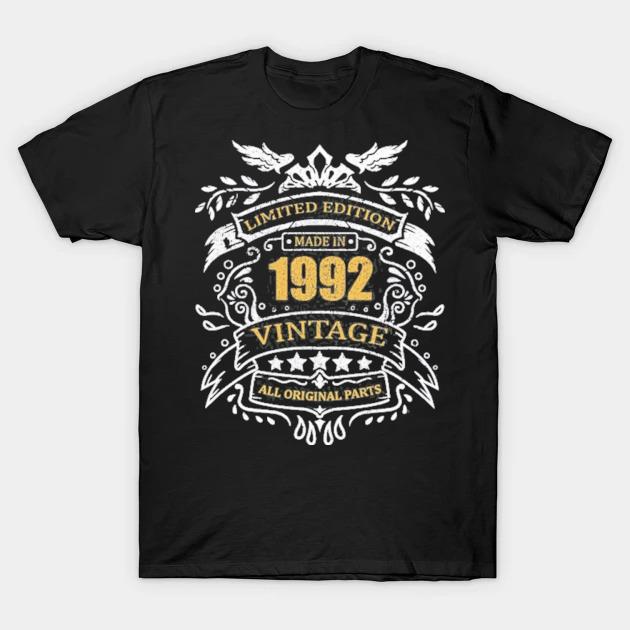 Limited edition 29th birthday gift idea vintage 1992 ver2 shirt