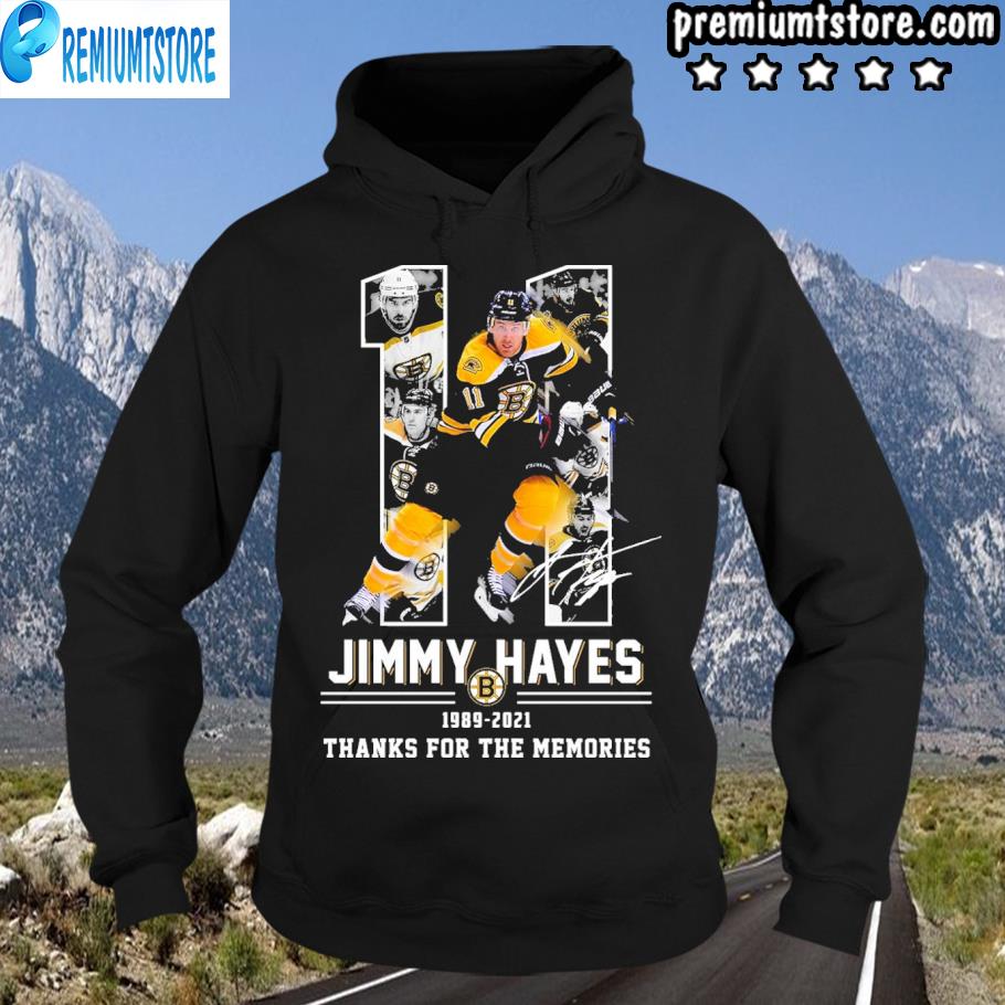 11 jimmy hayes 1989 2021 thank you for the memories s hoodie-black
