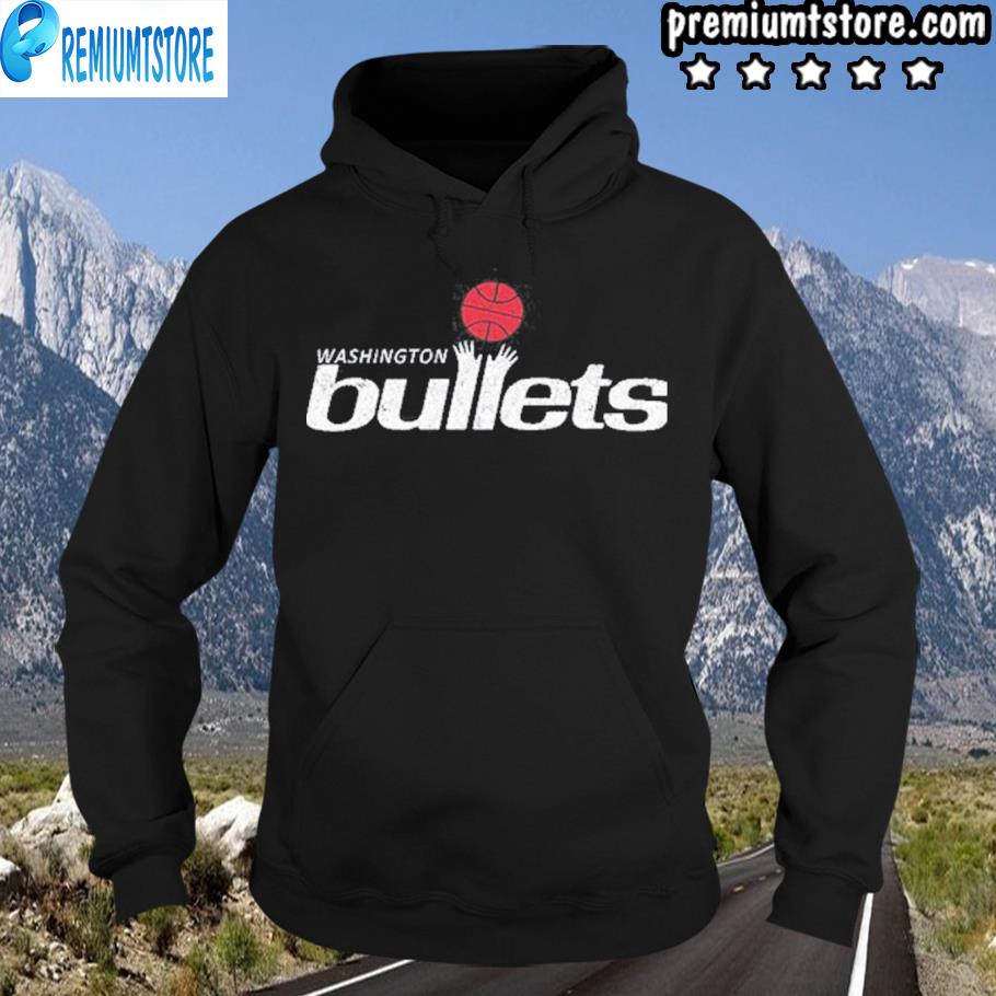 1995 Washington bullets roster basketball logo s hoodie-black