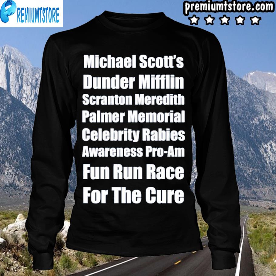 michael scott fun run race for the cure shirt