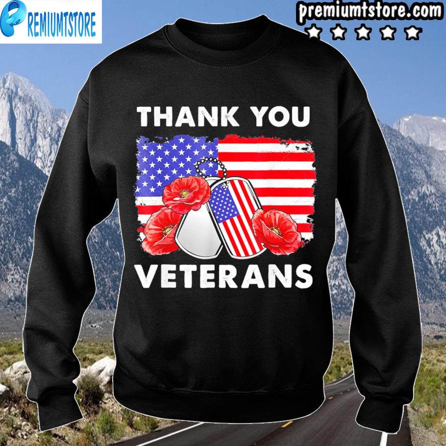 Original thank You Veterans Combat Boots Poppy Flower Veteran Day 2024