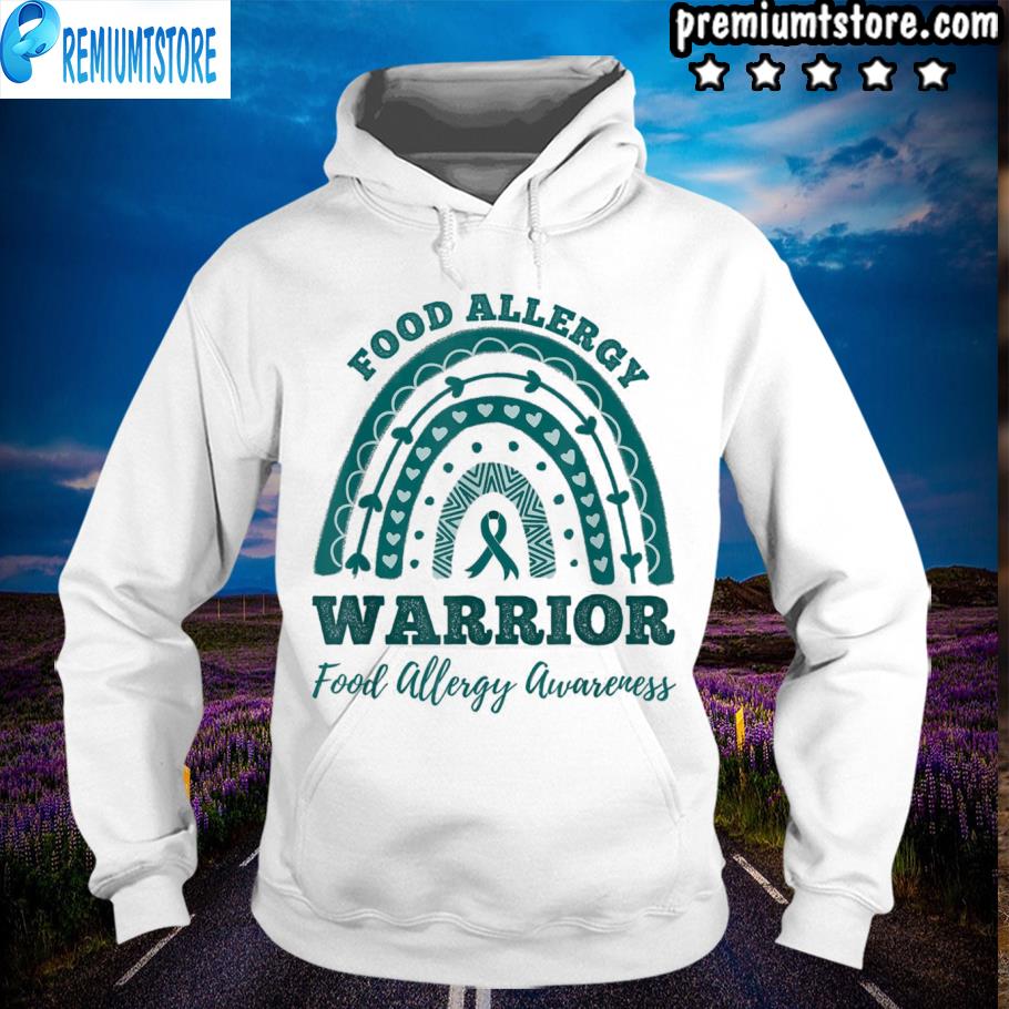 Official Food allergy warrior food allergy awareness hoodie-white