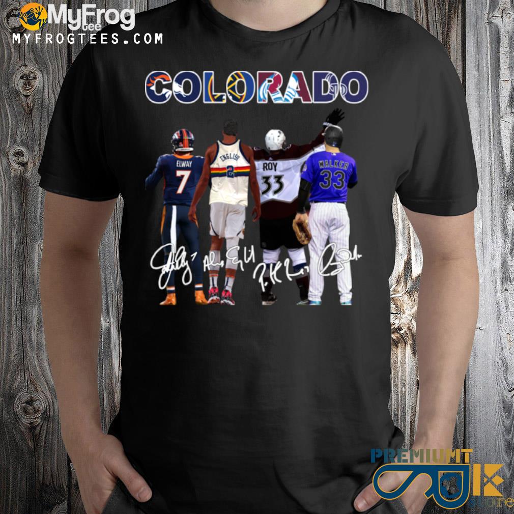 Colorado-Sport-Team-2-Elway-and-English-Patrick-Roy-Walker-signatures-shirt