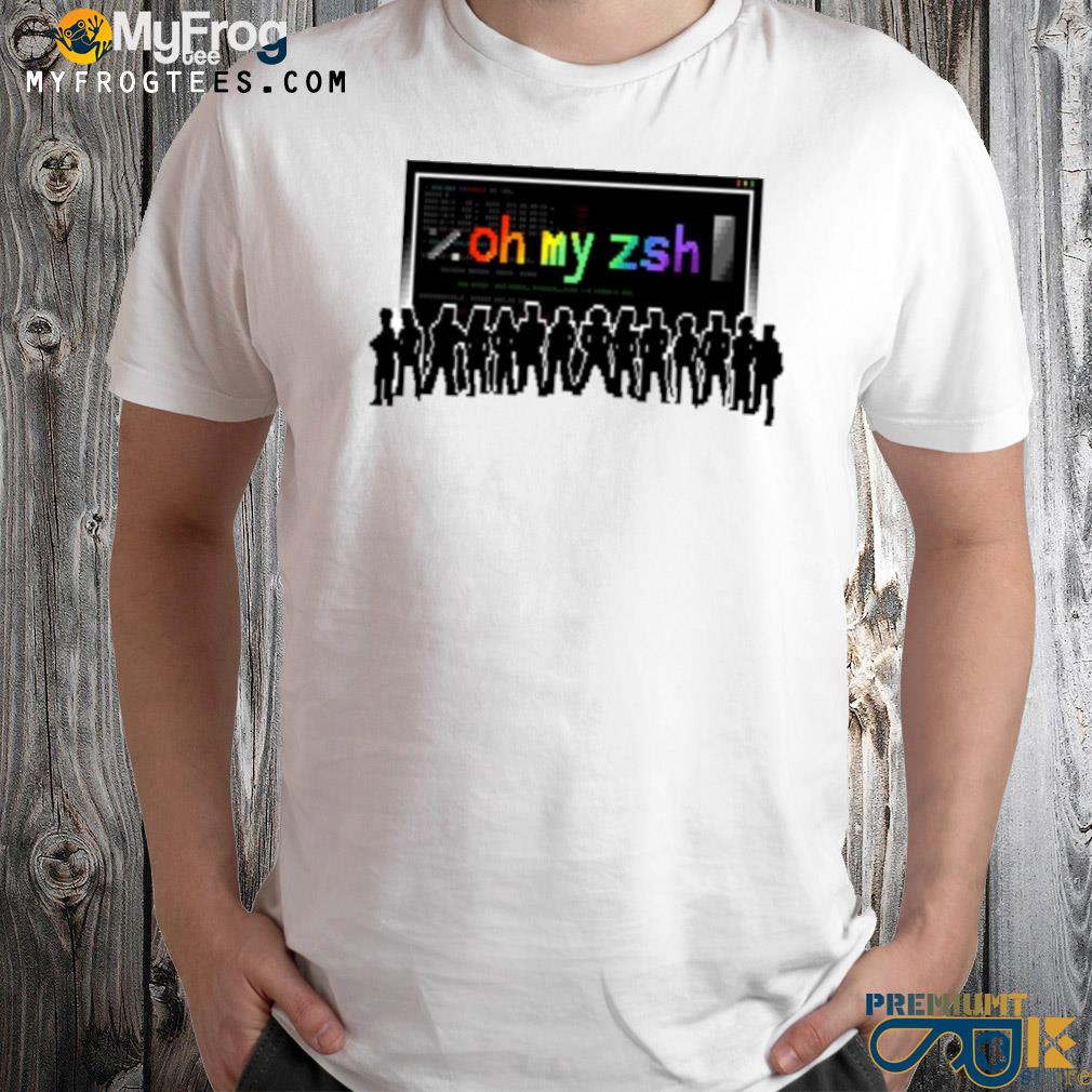 Oh my zsh pixel shirt