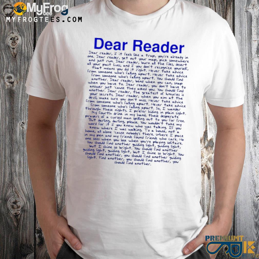 Ts taylor swft midnights dear reader entire song shirt